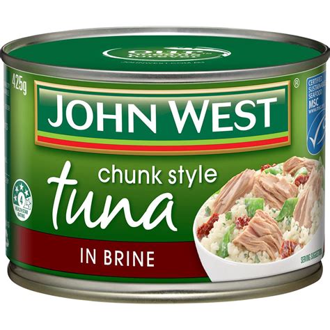 john west tuna packaging.